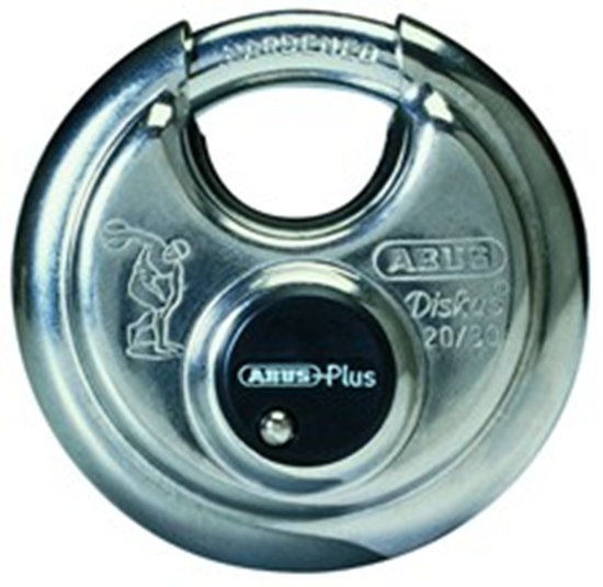 Afbeeldingen van ABUS DISCUS HANGSLOT 20/80 MET CILINDERAFDEKKING 80MM