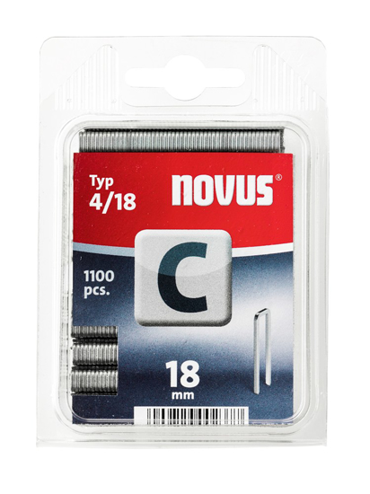 Afbeeldingen van NOVUS, SMALRUG NIETEN, C 4 18, 1100 ST.