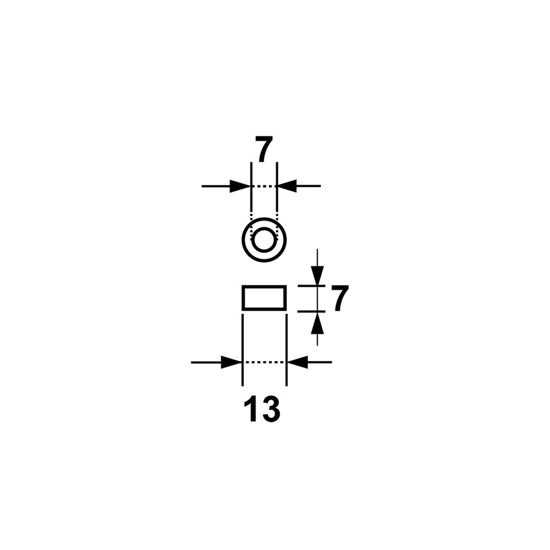 Afbeeldingen van AXA KOGELLAGER TBV KOGELLAGER-SCHARNIER RVS 13MM (TBV 89MM)