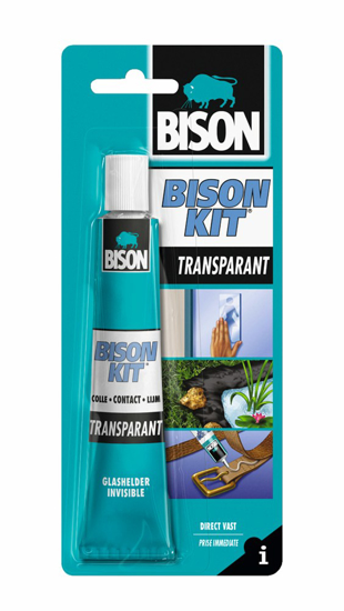 Afbeeldingen van BISON CONTACTLIJM BISON KIT TRANSPARANT TUBE 50ML