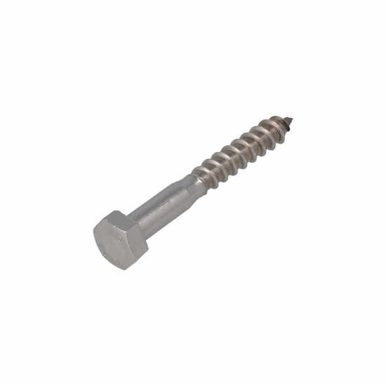 Afbeeldingen van HOUTDRAADBOUT RVS-A2 SW-17 DIN571 10X80 (50)