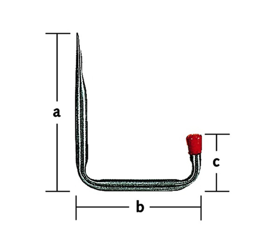 Afbeeldingen van OPHANGHAAK 8501 STAAL VERZINKT LOS (213X105X85MM)