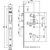 Afbeeldingen van NEMEF DEURSLOT 649/17-60 DOORNMAAT 60MM - PC72 - DR 2+4 - VOORPLAAT RVS ##