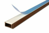 Afbeeldingen van DEKSELKANAAL 17X17MM WIT+TAPE 2 METER RAL9010