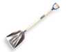 Afbeeldingen van GRAANSCHOP OFFNER ALUMINIUM MET STRIP EN ATLAS PD-STEEL 95 CM GEBOGEN