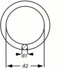 Afbeeldingen van DX GELASTE RING VERZINKT 8X35MM