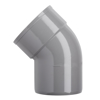 Afbeeldingen van PVC BOCHT LIJMVERBINDING 1XMOF 45GRADEN 125MM