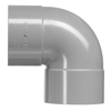 Afbeeldingen van PVC BOCHT LIJMVERBINDING 2XMOF 90GRADEN 40MM