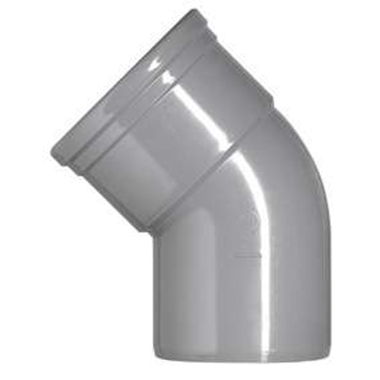 Afbeeldingen van PVC BOCHT MANCHETVERBINDING 1XMOF 45GRADEN 110MM