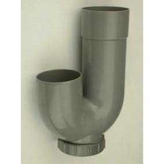 Afbeeldingen van PVC SIFON ONTSTOPPINGSSTUK ONTST.75+BOCHT 80MM