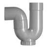 Afbeeldingen van PVC SIFON ONTSTOPPINGSSTUK ONTST.75+BOCHT 80MM