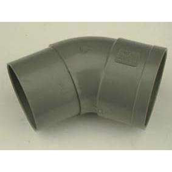 Afbeeldingen van PVC BOCHTVERJONGING HWA 1XMOF 45GRADEN 60MM