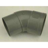 Afbeeldingen van PVC BOCHTVERJONGING HWA 1XMOF 45GRADEN 70MM