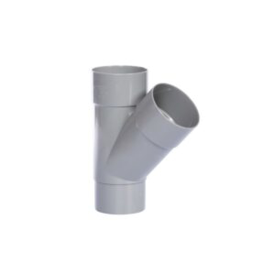 Afbeeldingen van PVC T-STUK VERJONGD HWA 2XMOF 45GRADEN 70X70MM