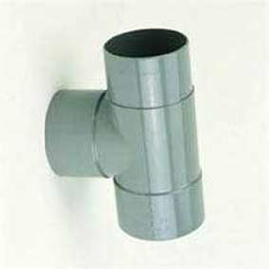 Afbeeldingen van PVC T-STUK VERJONGD HWA 2XMOF 87GRADEN 80X80MM
