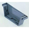 Afbeeldingen van PVC BAKGOOT EINDSTUK RECHTS BRUIN 180MM