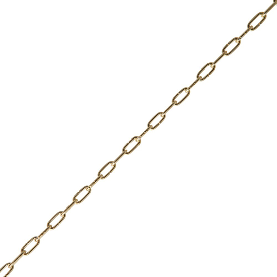 Afbeeldingen van DELTAFIX KLOKKETTING 6,4MM X 1,1MM VERMESSINGD (ROL 50 MTR)