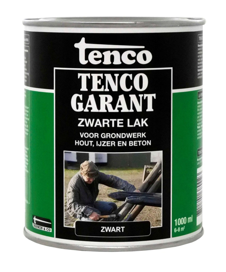 Afbeeldingen van TENCOGARANT ZWARTE LAK 1 LTR TEERVRIJ