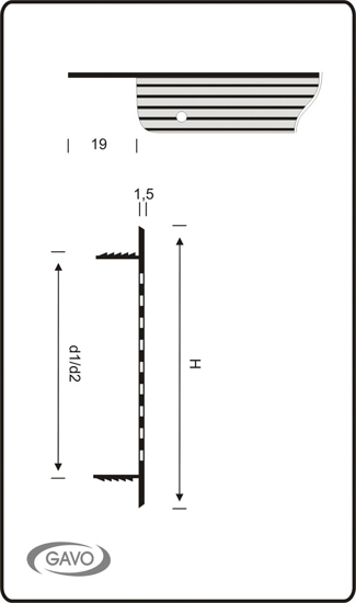 Afbeeldingen van VENTILATIESTRIP GEAN G61-5008AA