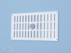 Afbeeldingen van SCHUIFROOSTER MET GAAS ALUMINIUM WIT 245X195MM