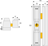 Afbeeldingen van ABUS DAKRAAMSLOT DF88 SKG** WIT KA EE0025