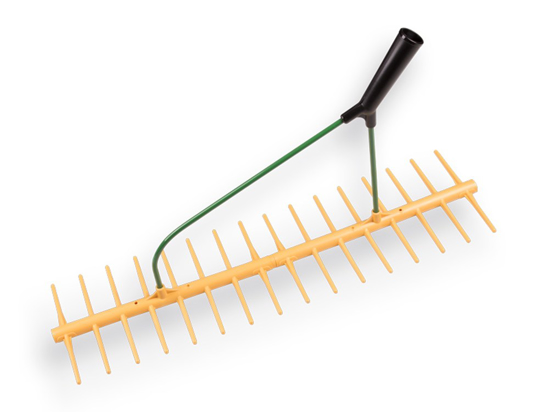 Afbeeldingen van POLYHARK - HOOIHARK JOST SCHUIN 16 TANDS 64 CM, DUBBEL MODEL, ZONDER STEEL
