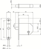 Afbeeldingen van LIPS KASTSLOT 2084/4 DOORNMAAT 50MM - DR 1+2+3+4 NMB##