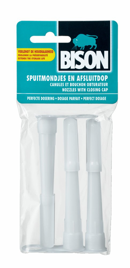 Afbeeldingen van BISON SPUITMONDJES TBV KITKOKERS SET 3 ST.