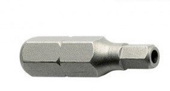 Afbeeldingen van 1/4" INSERTBIT 6.0MM L=25MM MET GAATJE IN PUNT