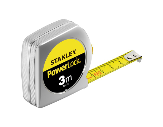 Afbeeldingen van STANLEY ROLBANDMAAT POWERLOCK 3M - 12,7MM METAAL