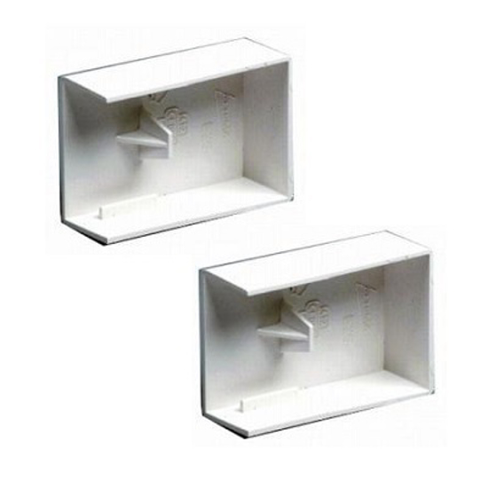 Afbeeldingen van 2 STUKS EINDSTUK DICHT P25 WIT