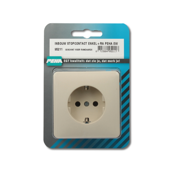 Afbeeldingen van INBOUW STOPCONTACT ENKEL+RA PEHA EW