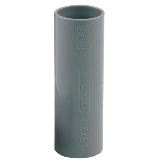Afbeeldingen van PVC SOK 3/4" 19MM GRIJS SLAGVAST