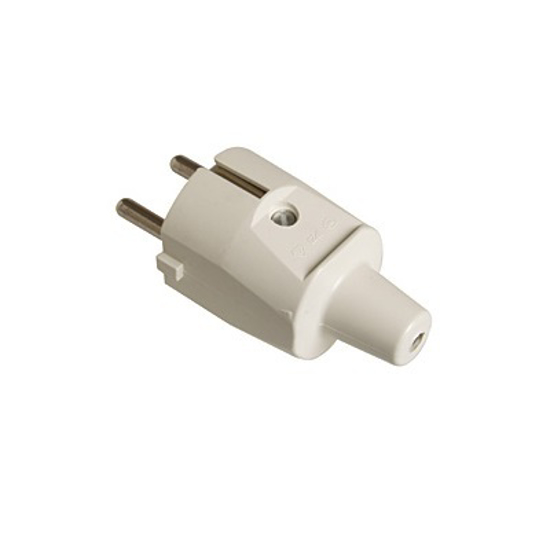 Afbeeldingen van PVC STEKKER RANDAARDE *KORT* WIT