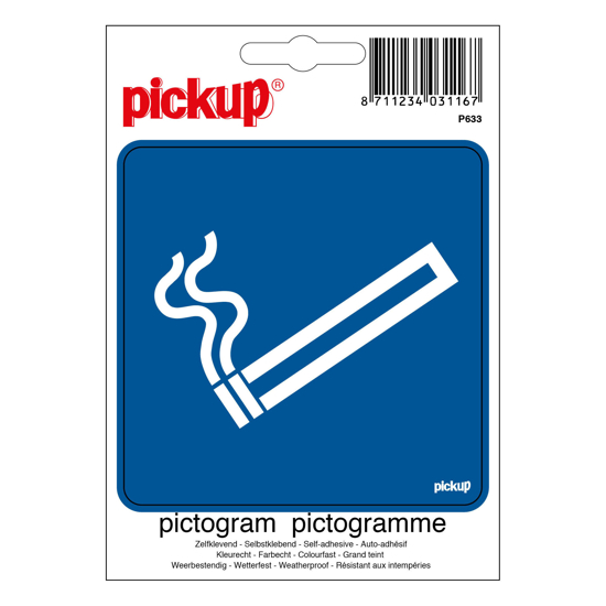 Afbeeldingen van STICKER ROKEN TOEGESTAAN PICTO 100X100 MM