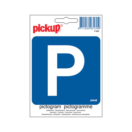 Afbeeldingen van STICKER ''P'' PARKEREN PICTO 100X100 MM