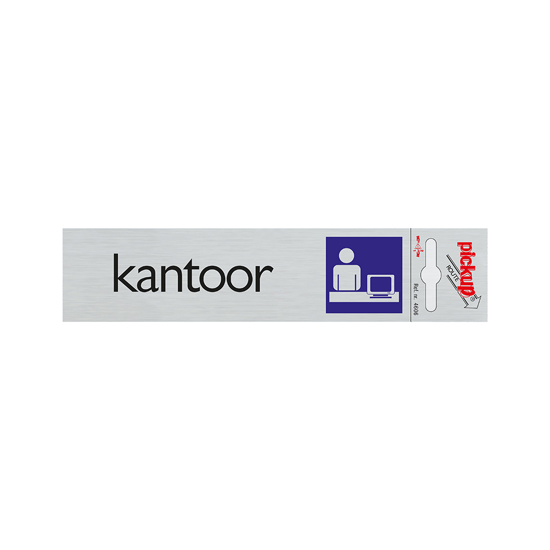 Afbeeldingen van BORD ALULOOK KANTOOR 165X44 MM ZELFKLEVEND