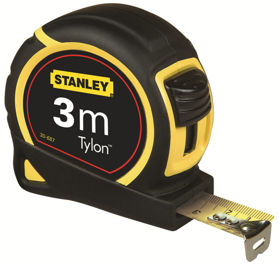 Afbeeldingen van STANLEY ROLBANDMAAT TYLON 3M MET 12,7MM BAND OP KAART