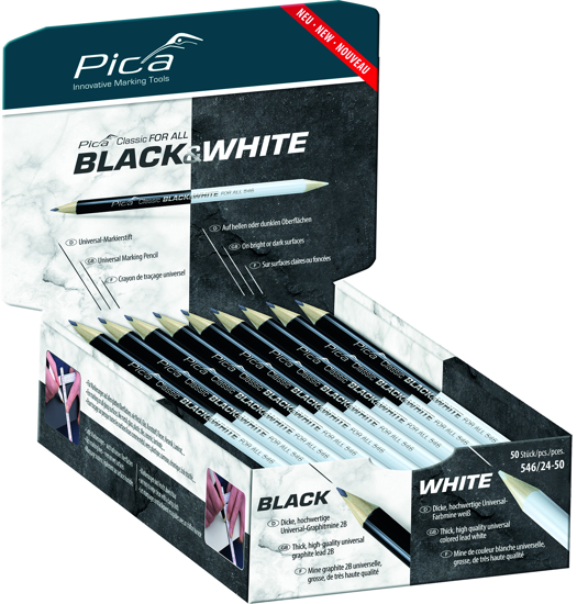 Afbeeldingen van PICA 546/24 POTLOOD BLACK & WHITE