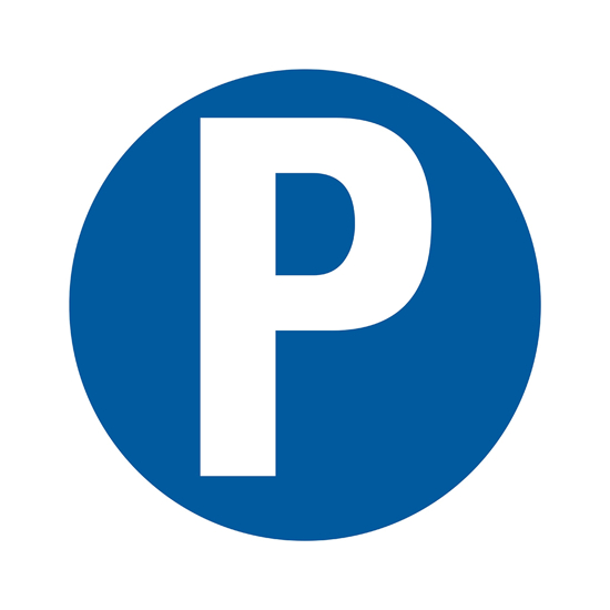 Afbeeldingen van BORD PARKEREN ''P'' PICTO 300 MM ROND