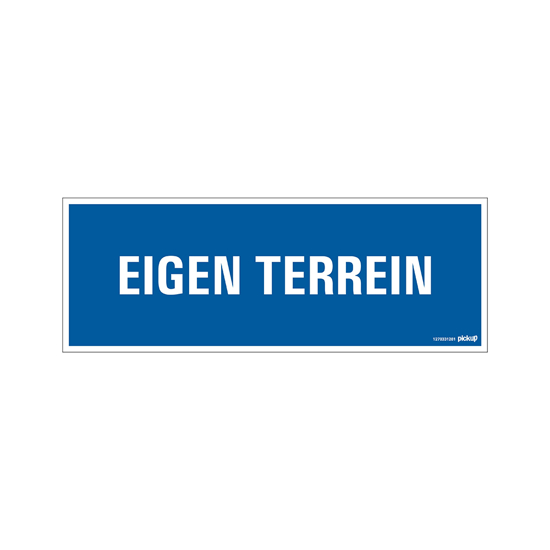 Afbeeldingen van BORD EIGEN TERREIN 330X120 MM