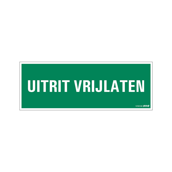 Afbeeldingen van BORD UITRIT VRIJLATEN 330X120 MM