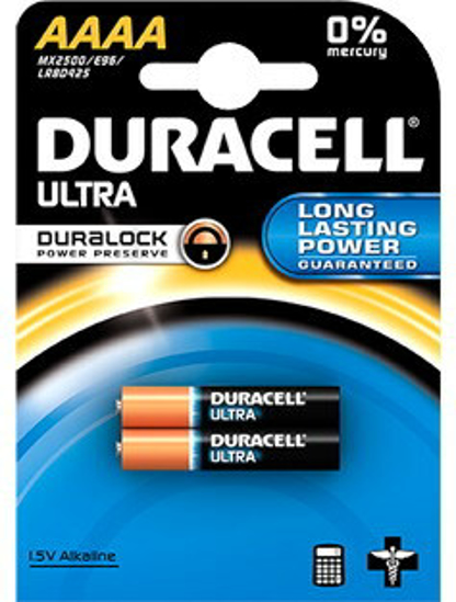 Afbeeldingen van DURACELL ULTRA ALKALINE 2X AAAA 1,5 V