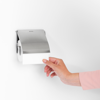 Afbeeldingen van RENEW TOILETROLHOUDER MET KLEP MATT STEEL