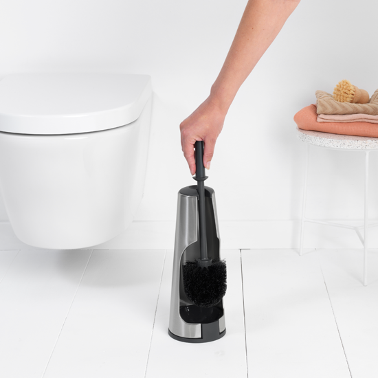 Afbeeldingen van RENEW TOILETBORSTEL MET HOUDER MATT STEEL