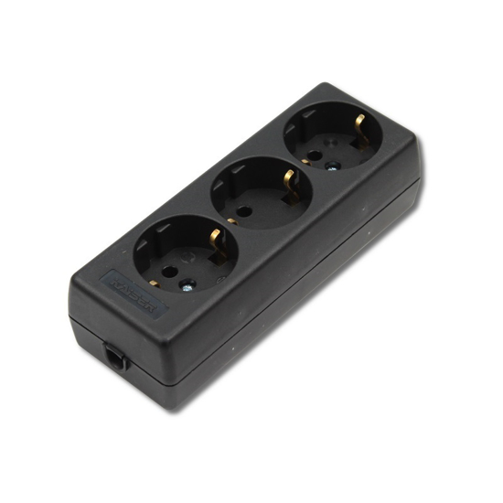 Afbeeldingen van 3V.TAFELSTOPCONTACT RA ZW KAISER