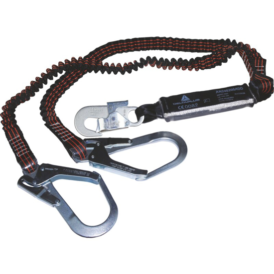 Afbeeldingen van ELASTISCHE RIEM, VERSTERKTE LUSSEN - STAAL, POLYESTER - 2 M - 1,40 TOT 2 M