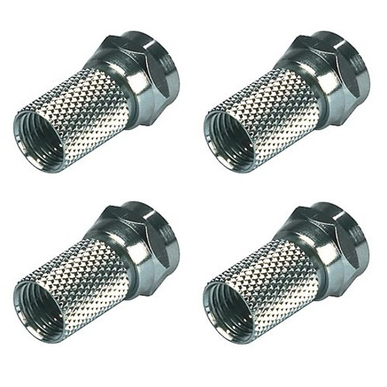 Afbeeldingen van 4 STUKS F-CONNECTOR FEMALE 4.8MM