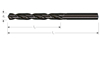Afbeeldingen van HSS-R SPIRAALBOOR DIN 33 8N GEWALST 4,0 MM