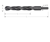 Afbeeldingen van HSS-R SPIRAALBOOR, DIN 338, TYPE N, D2=10, ø16,0
